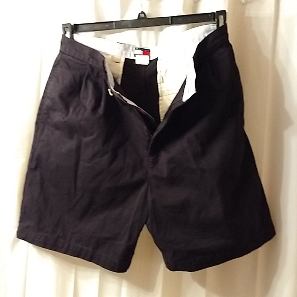 A Pair of Black Tommy Hilfiger Mens Shorts